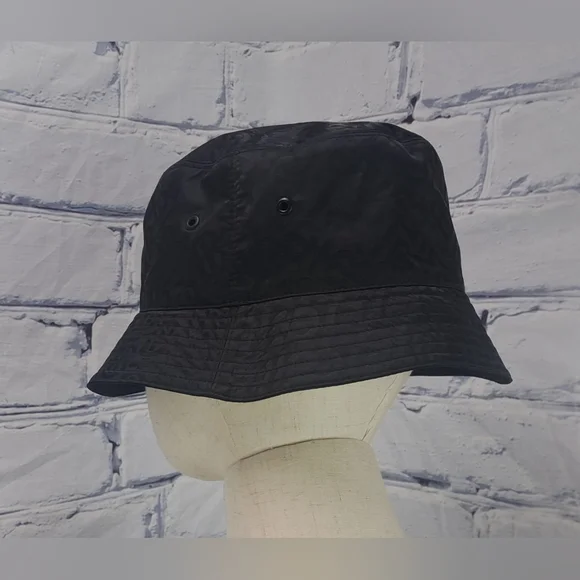 Burberry Men's TB Monogram Nylon Jacquard Bucket Hat Black Italy size Large - Picture 10 of 14